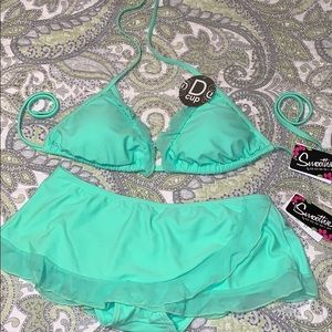 Two piece skirt bikini